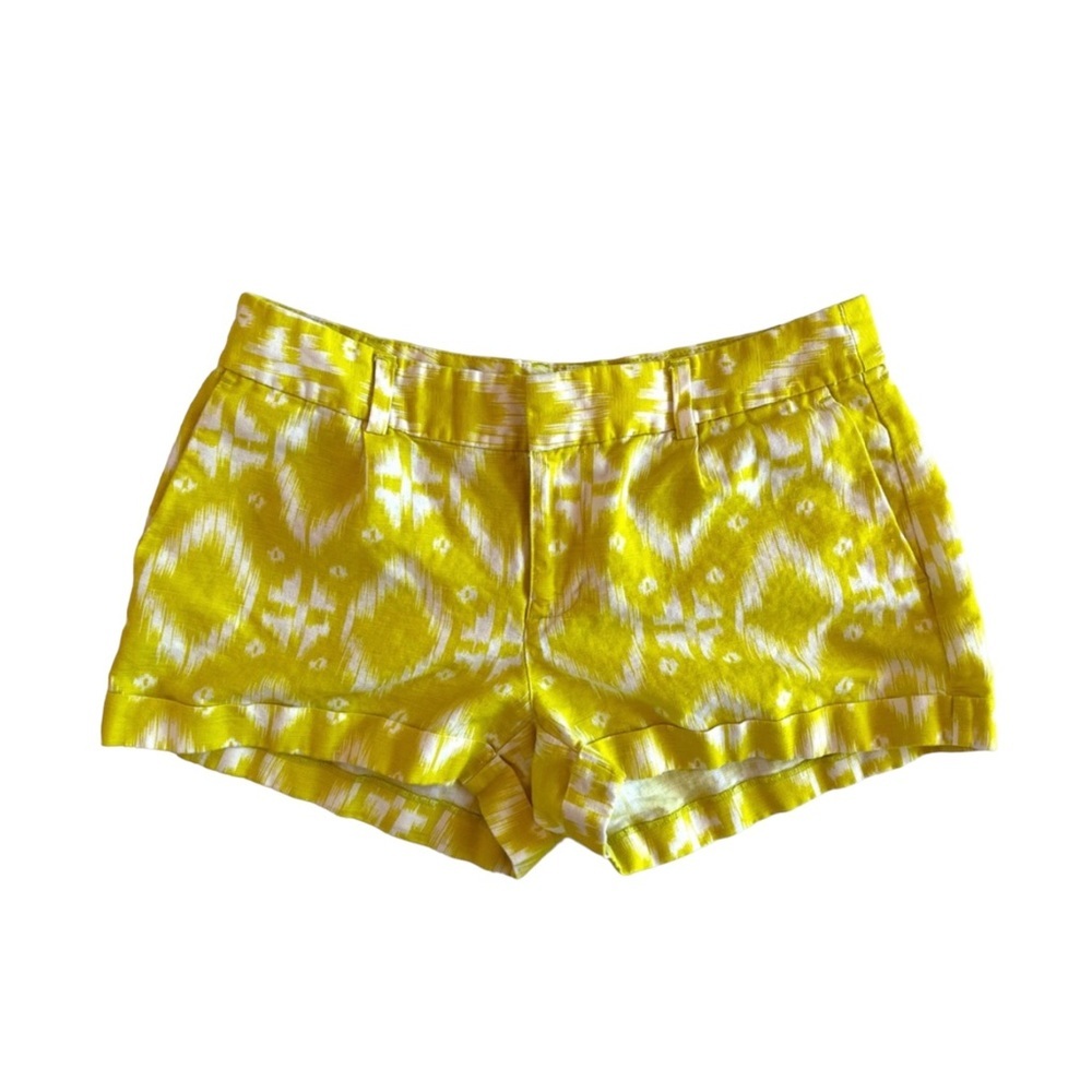 BANANA REPUBLIC Women’s Ryan Fit Linen Blend Yellow Shorts size 6 - Picture 2 of 8